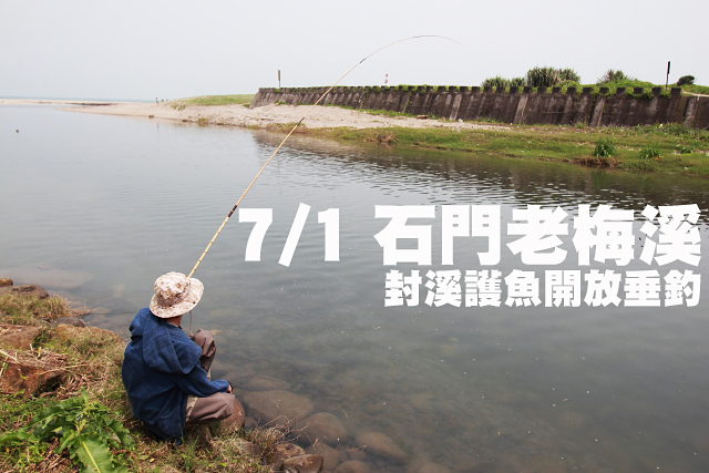 7/1石門老梅溪封溪護魚開放垂釣7/1石門老梅溪封溪護魚開放垂釣